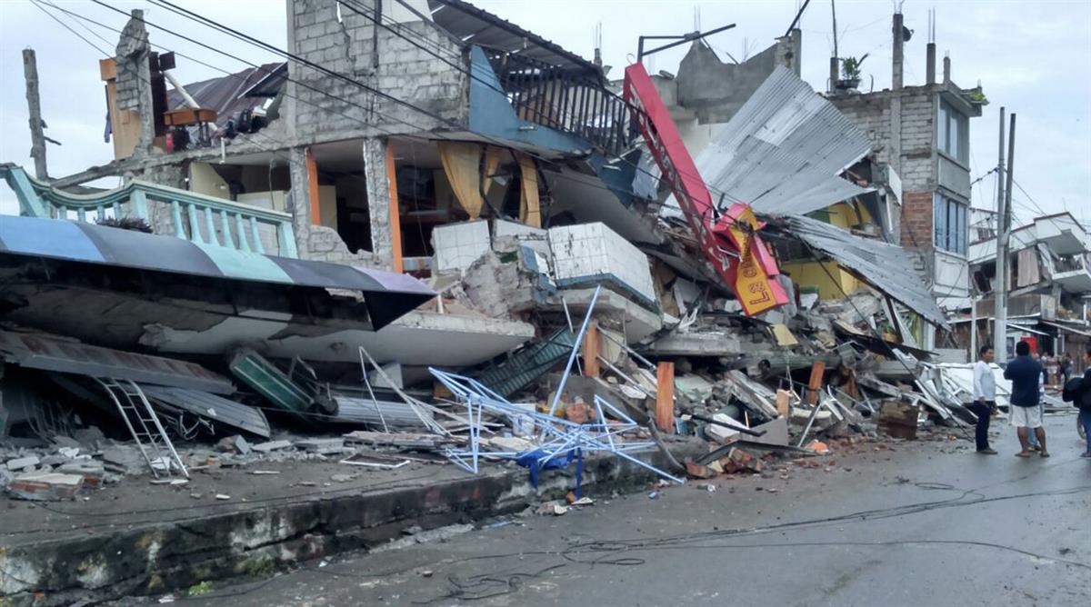 Das Erdbeben hat in Ecuador ein Bild der Zerstörung hinterlassen.