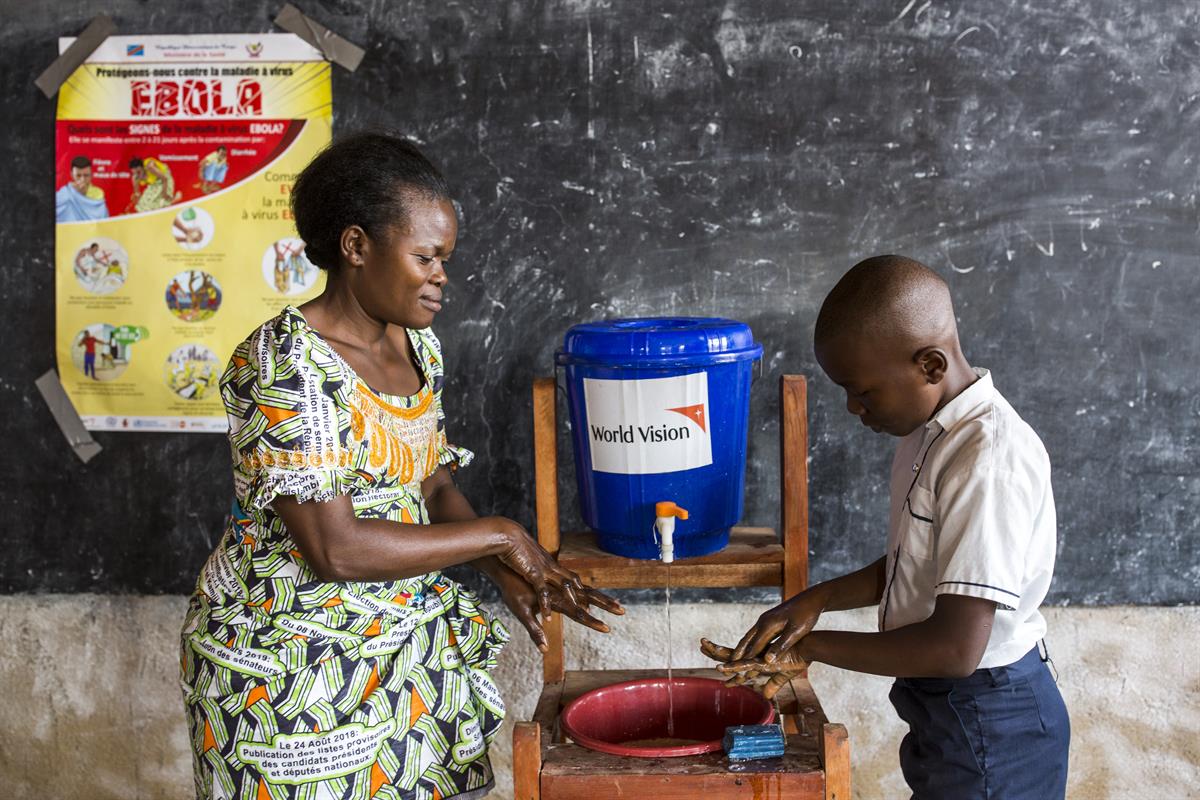 Händewaschen ist eine sehr wichtige Maßnahme im Kampf gegen Ebola.
