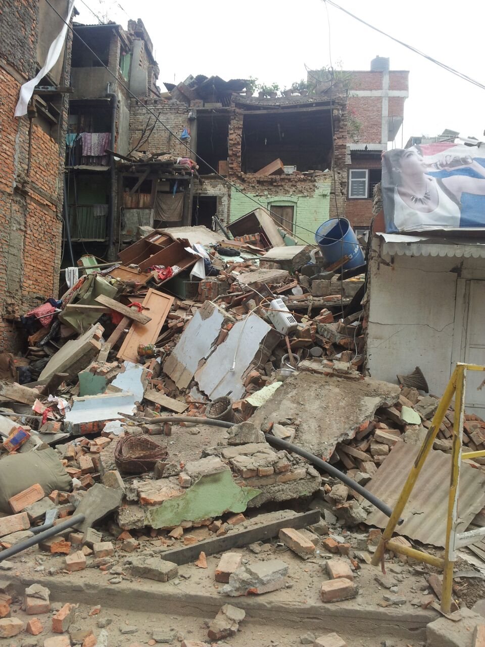 Ein schweres Erdbeben erschüttert am 25.4.2015 Nepal.