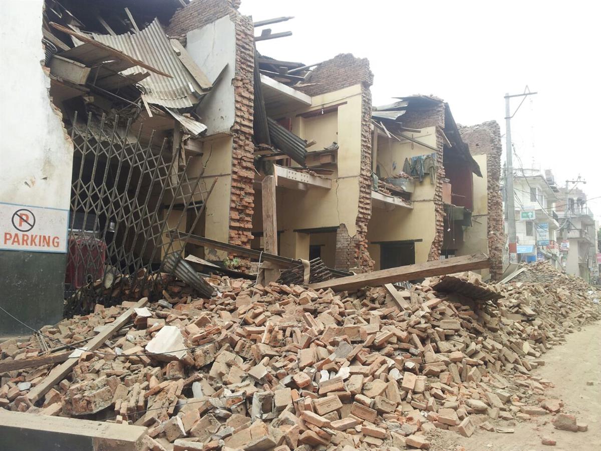 Viele Gebäude in der Hauptstadt Kathmandu sind eingestürzt.