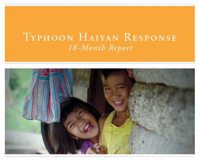 Bericht zeigt: Nach Taifun Haiyan erreichte World Vision in den ersten 18 Monaten mehr als 1 Million Menschen